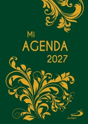 AGENDA 2027 BOLSILLO ESTAMPADA VERDE/ORO